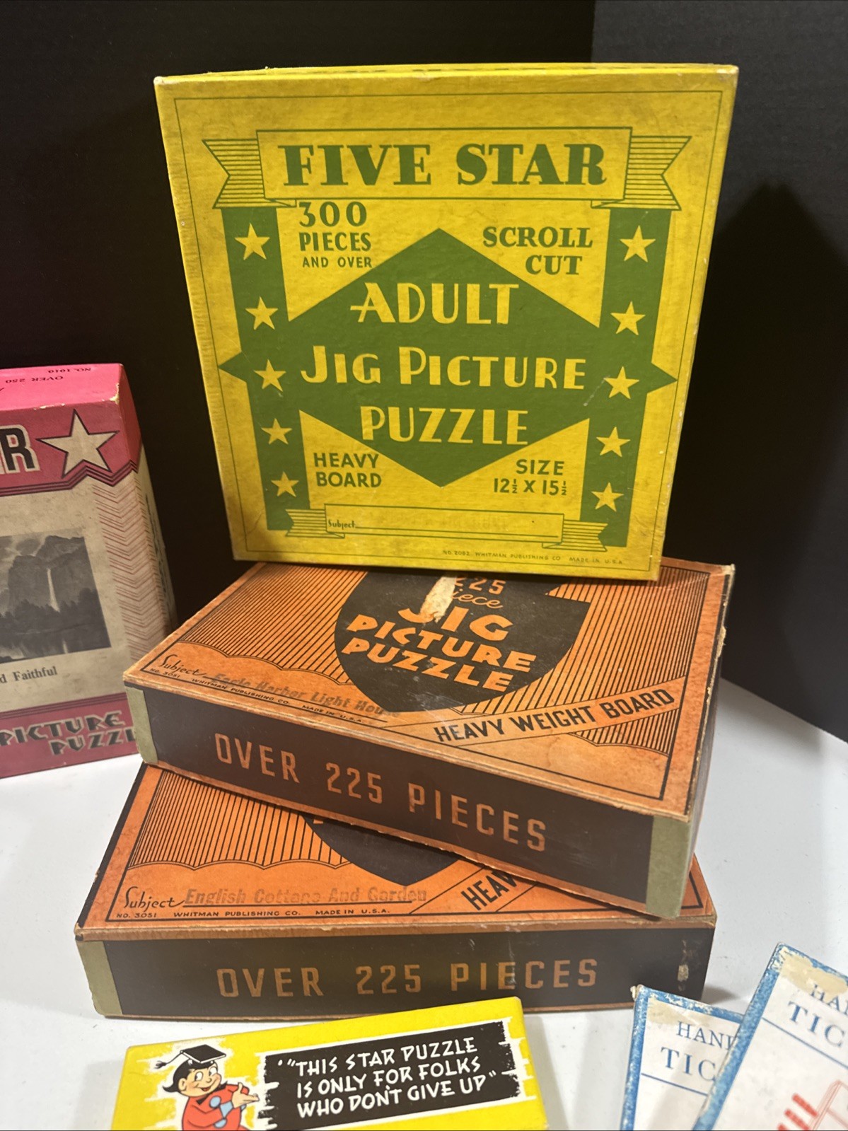 Vintage Pre-1950s Gags Pranks Puzzles Games Lot Of 45 Pieces