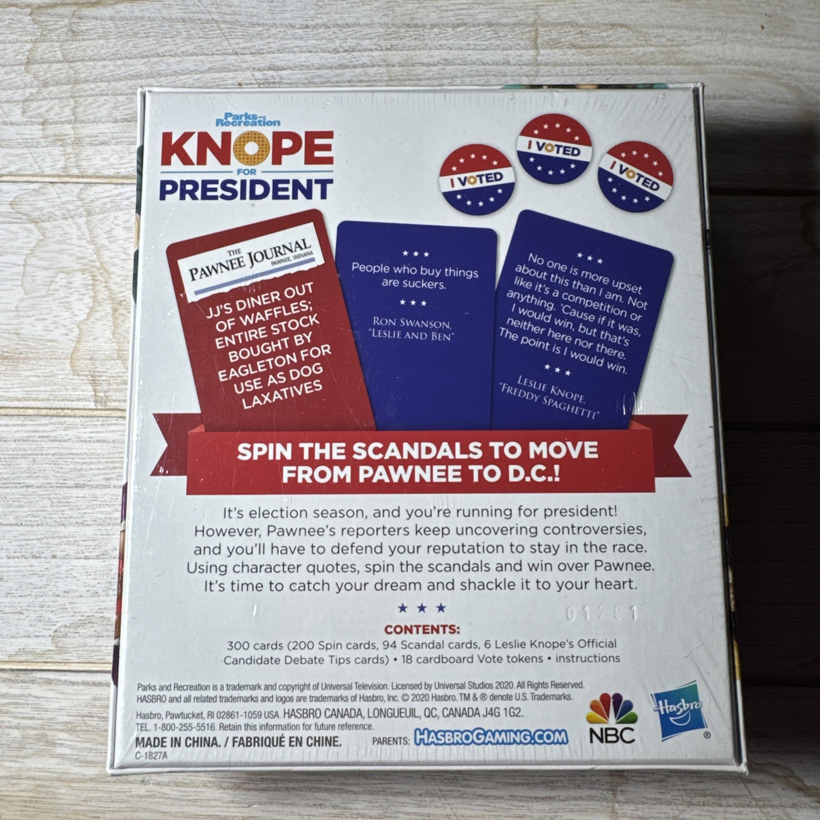 Knope For President Party Card Game for Ages 14 and Up