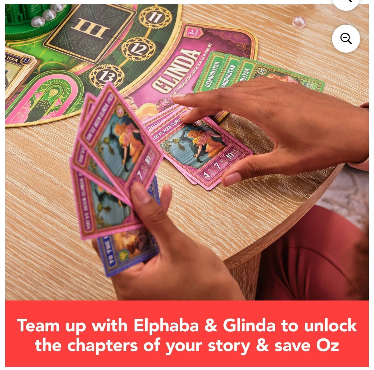 WICKED Officially Licensed Board Game w/3D Emerald City Wizard Oz Elphaba Glinda