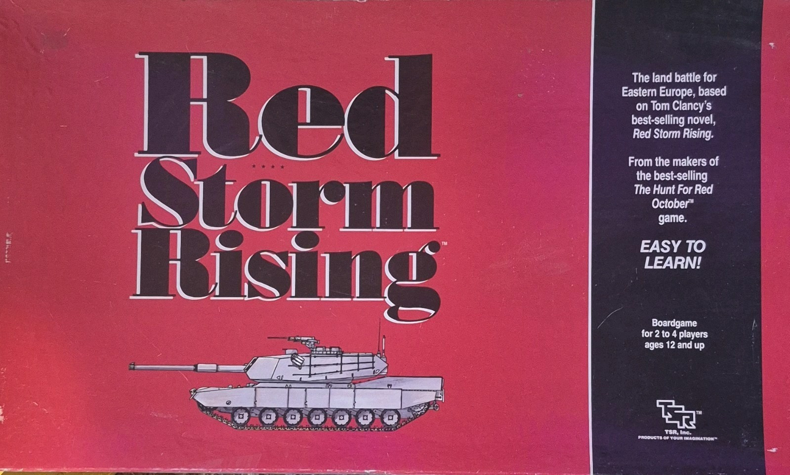 TSR Red Storm Rising War Board Game 1989 Dice Game Board Rulebook Plastic Bases