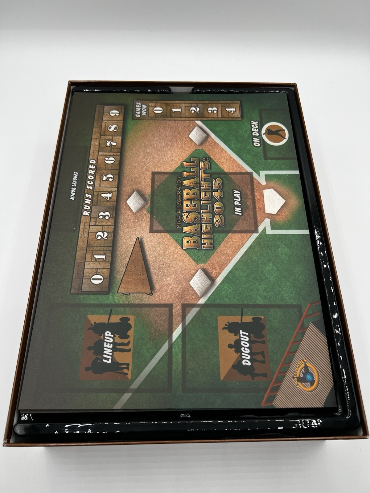 Baseball Highlights 2045 99% Complete Board Game Eagle Gryphon Games FREE SHIP
