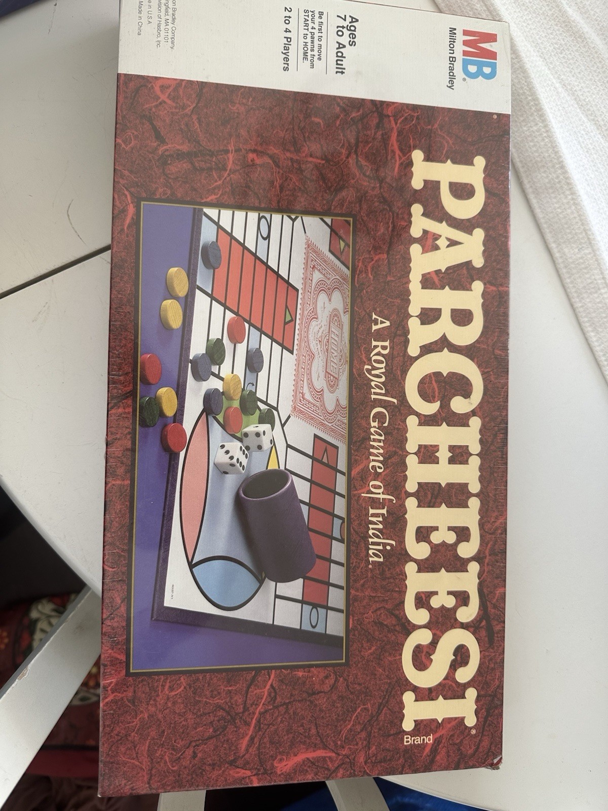 Milton Bradley Parcheesi Royal Game of India 2-4 Players 7+