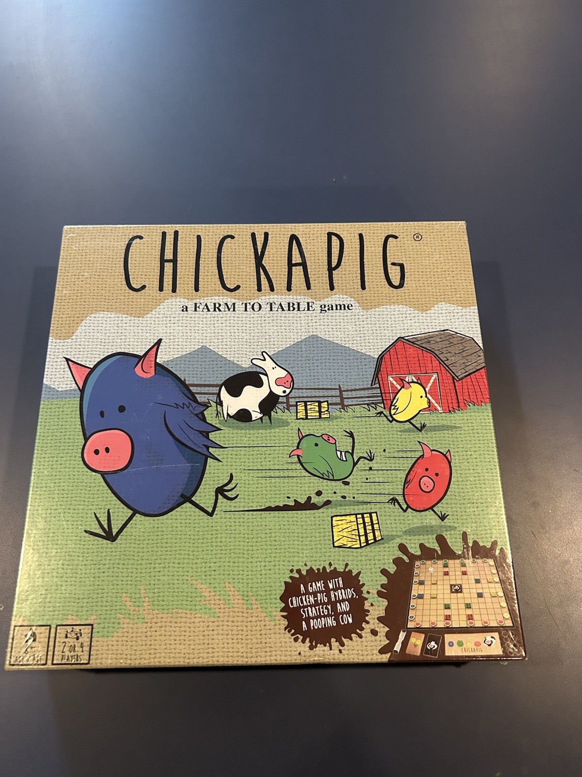 New Sealed Chickapig Strategic Family Fun Board Game 2-4 Players Ages 8+