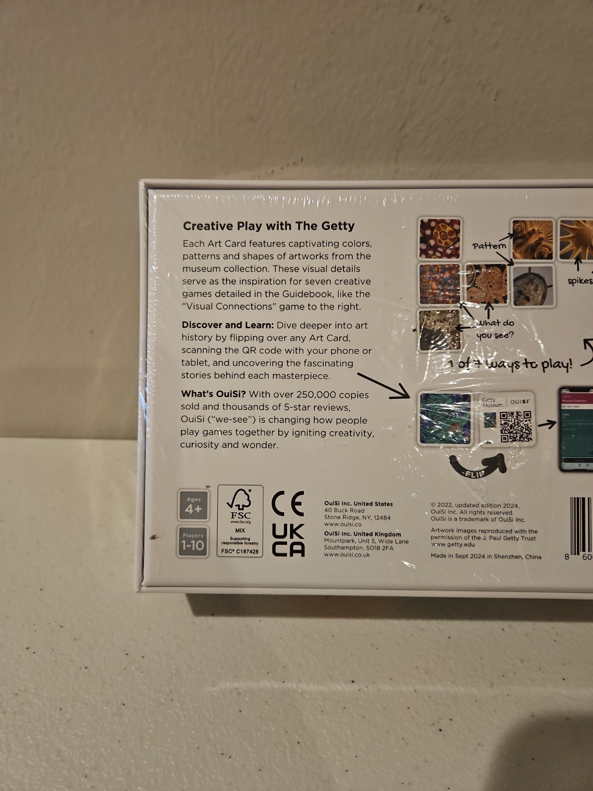 SEALED OuiSi Getty Museum Art Card Game Ignite Creativity COMPLETE creative
