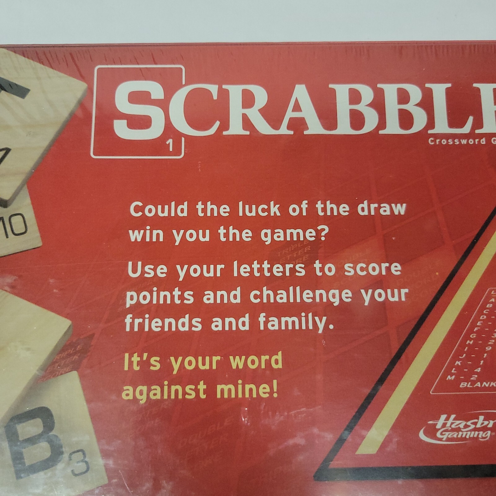 Scrabble Crossword board Game 2013 brand new sealed every letter counts fun! XYZ