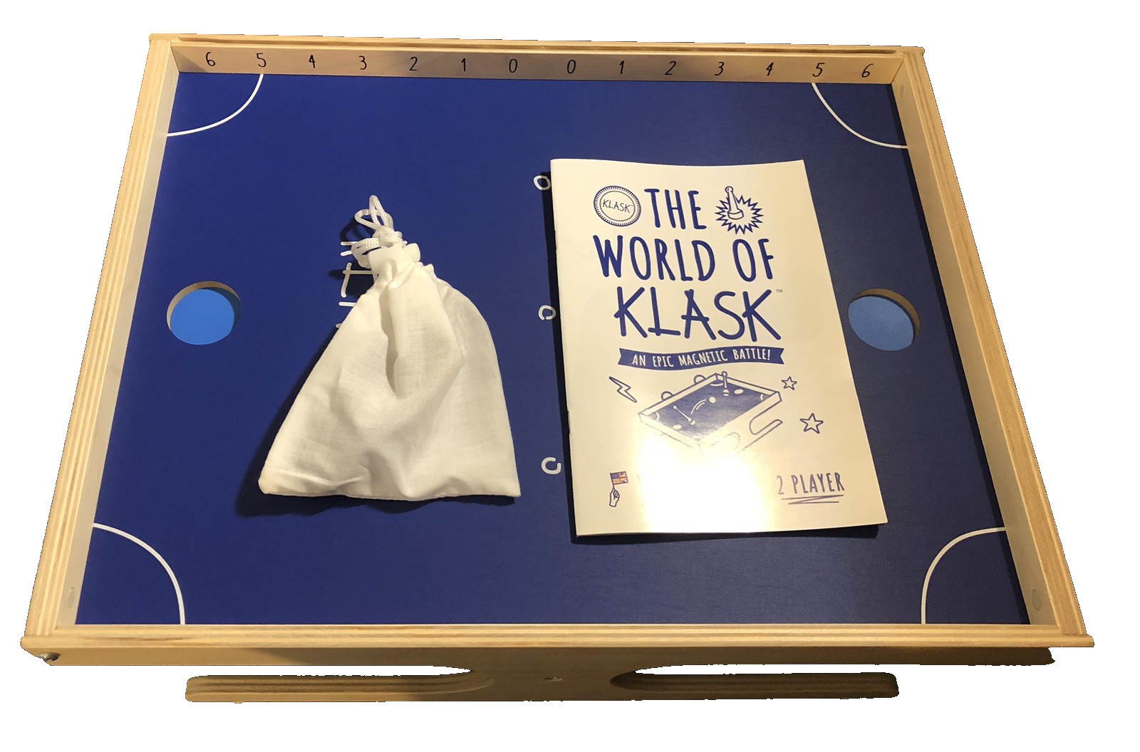 New Klask WOOD Board Game An Epic Magnetic 2 player Battle 8 and Up