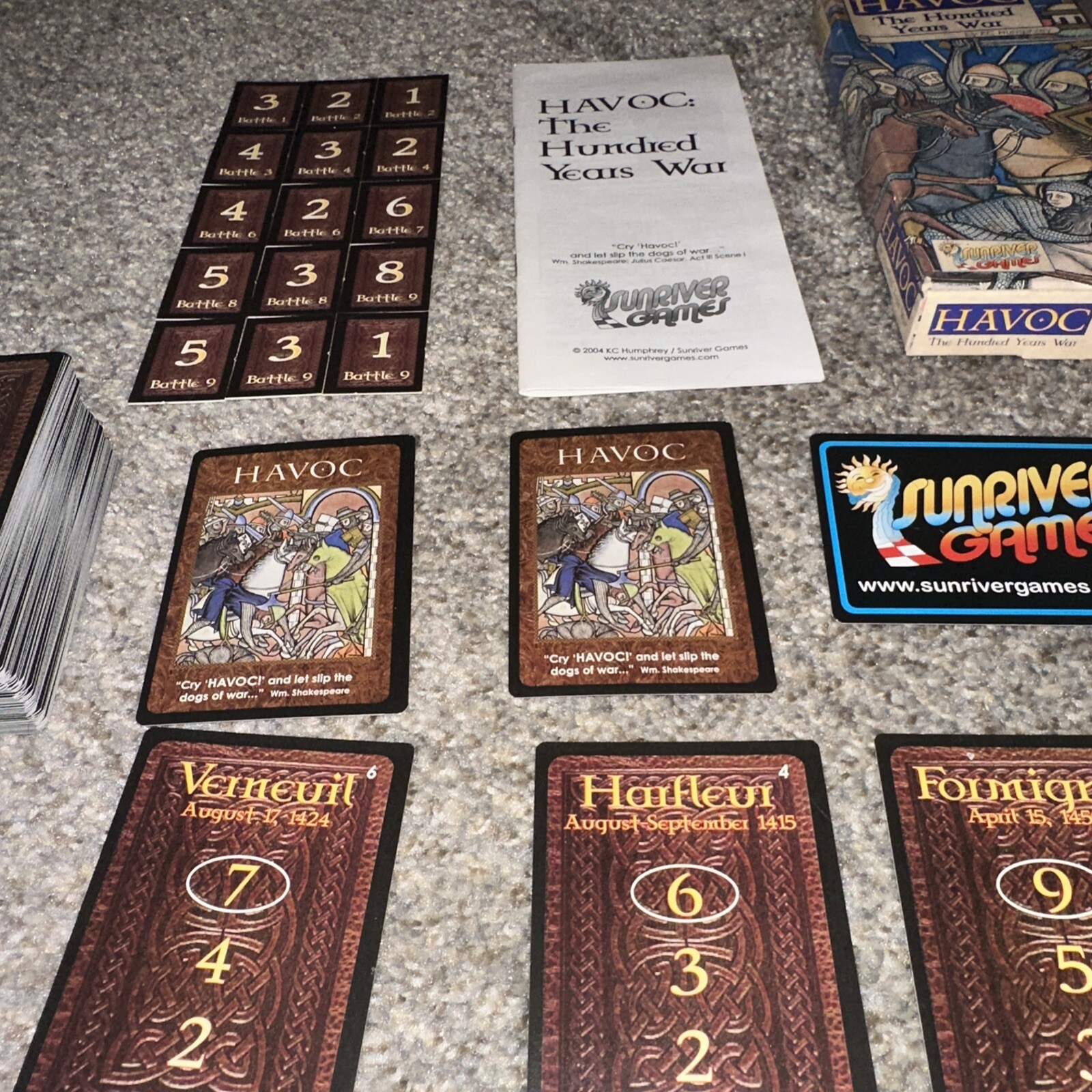 RARE Havoc The Hundred Years War Sunriver Games