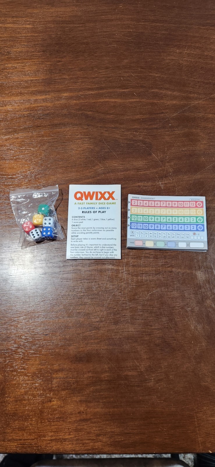 Qwixx Dice Game * Mensa Award Winner * Ages 8+ * 2-5 Players Complete