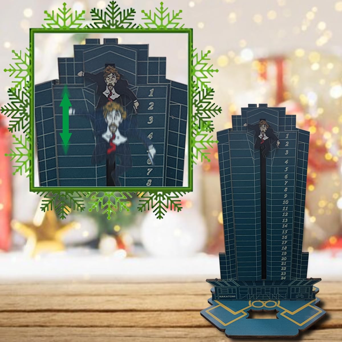 Die Hard Advent Calendar 2025,Wooden 24 Days Blue