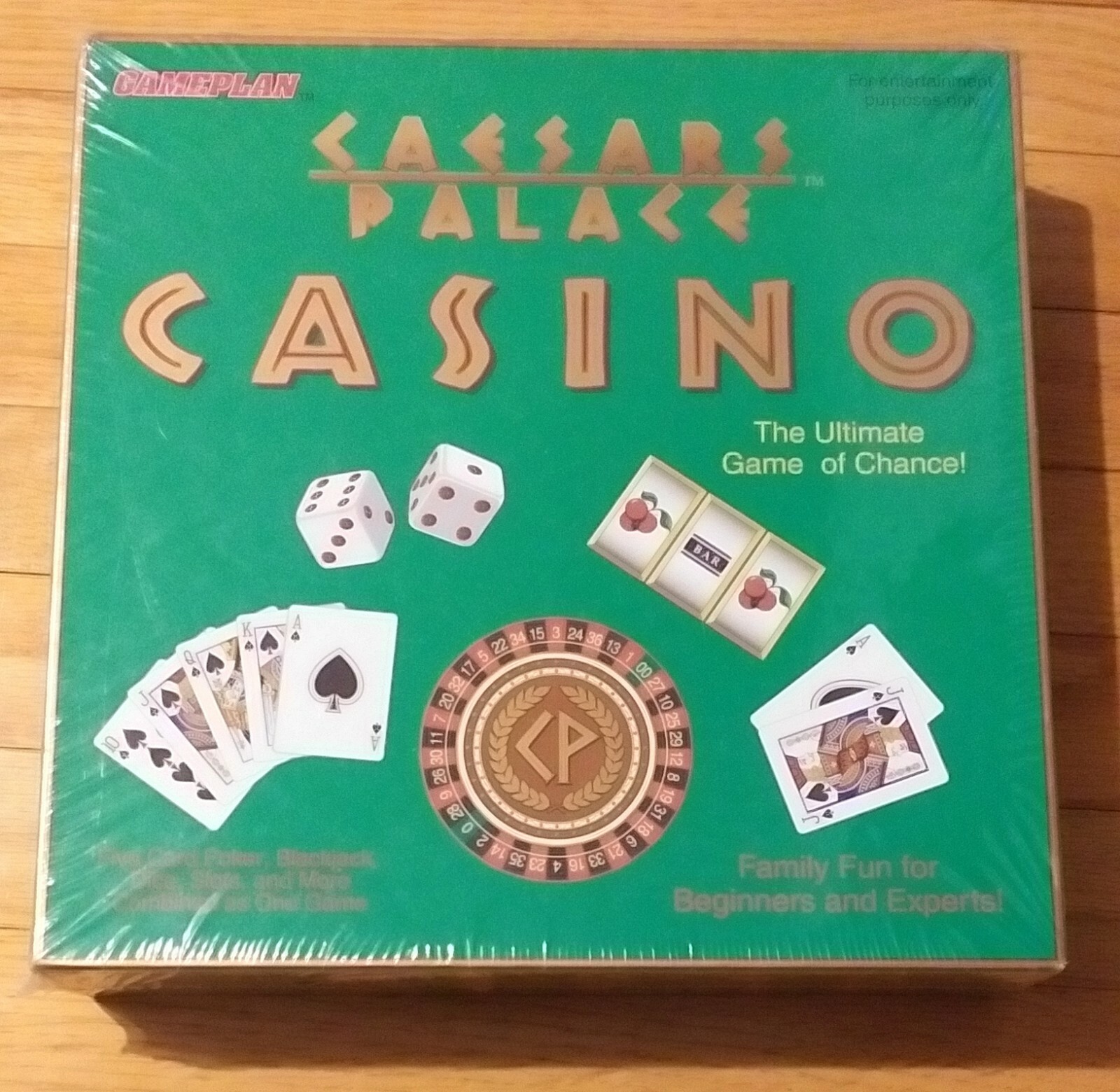RARE VINTAGE NEW – 1995 GAMEPLAN CAESARS PALACE CASINO BOARD GAME – MADE IN USA