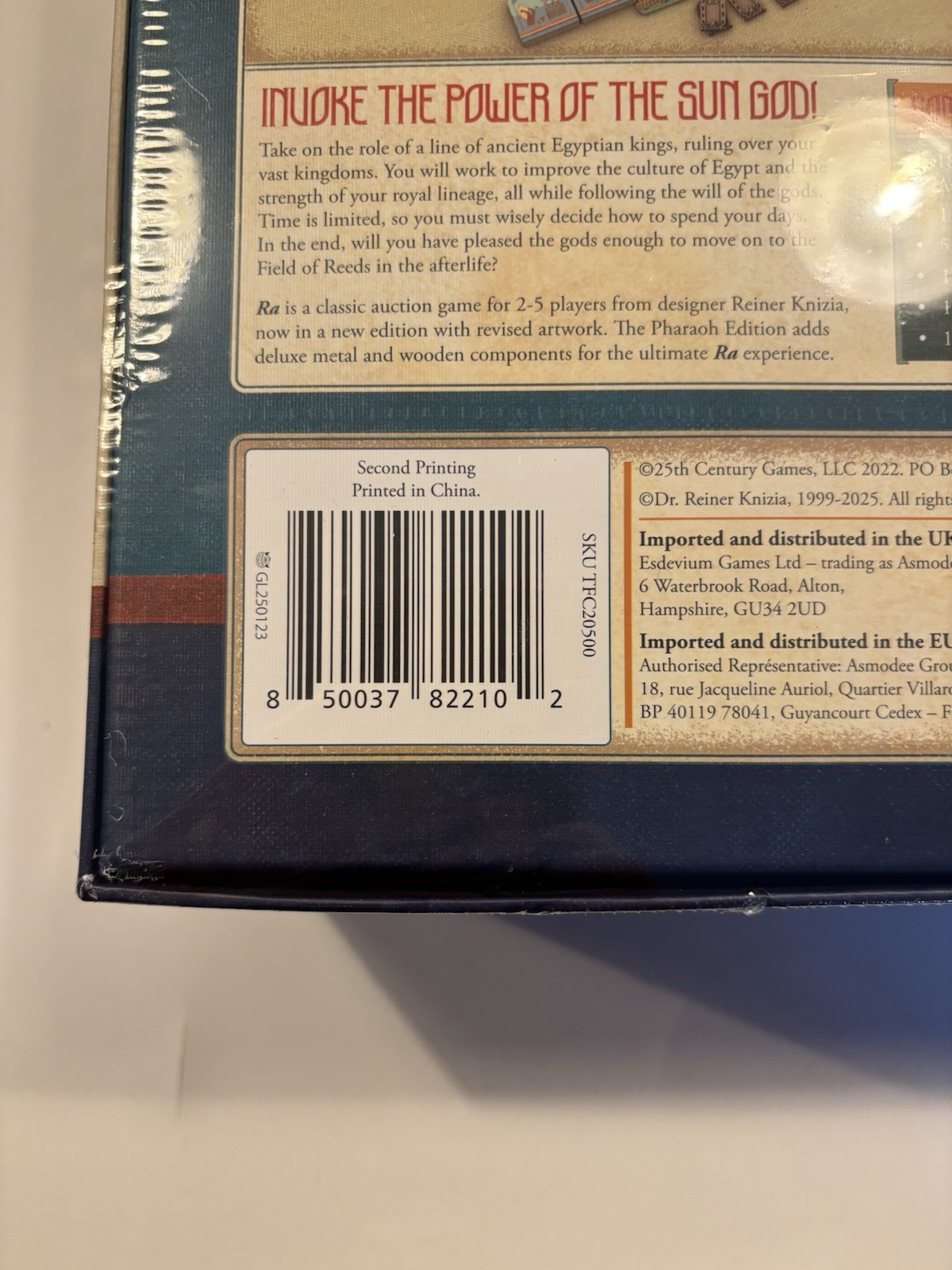 RA Deluxe Pharaoh Edition & Trader Expansion Set sealed