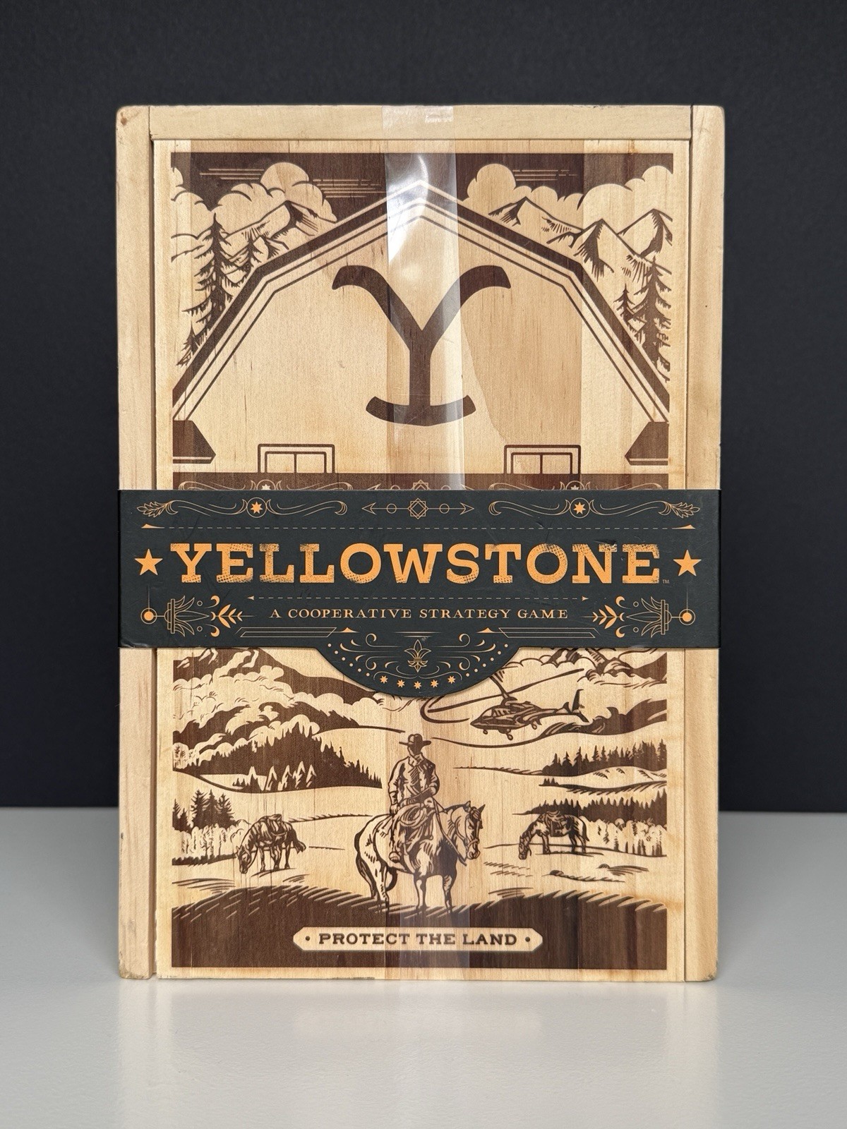 Yellowstone Strategy Game Wooden Collector’s Edition NEW Buffalo Games