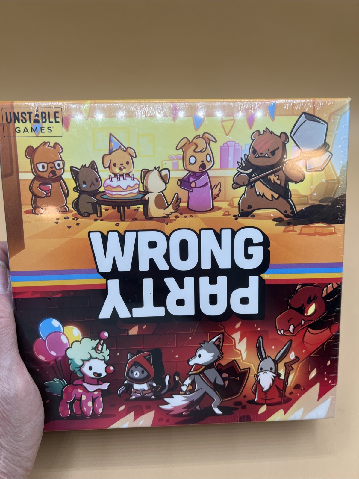 Wrong Party Game 2021 Tee Turtle by Unstable Games Brand New Sealed