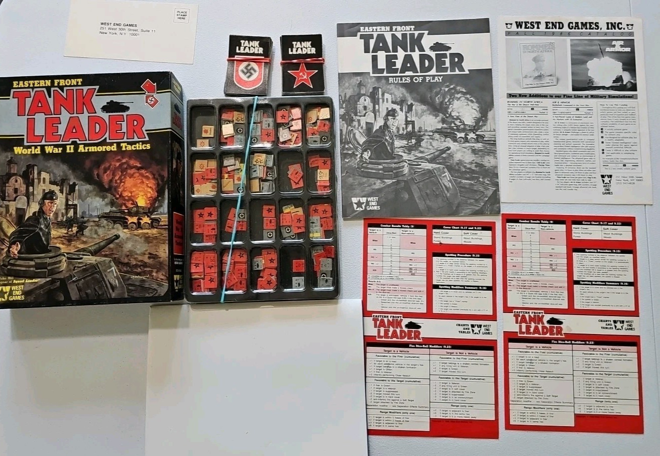West End Games Eastern Front Tank Leader WWII Armored Tactics | wargame | GOOD