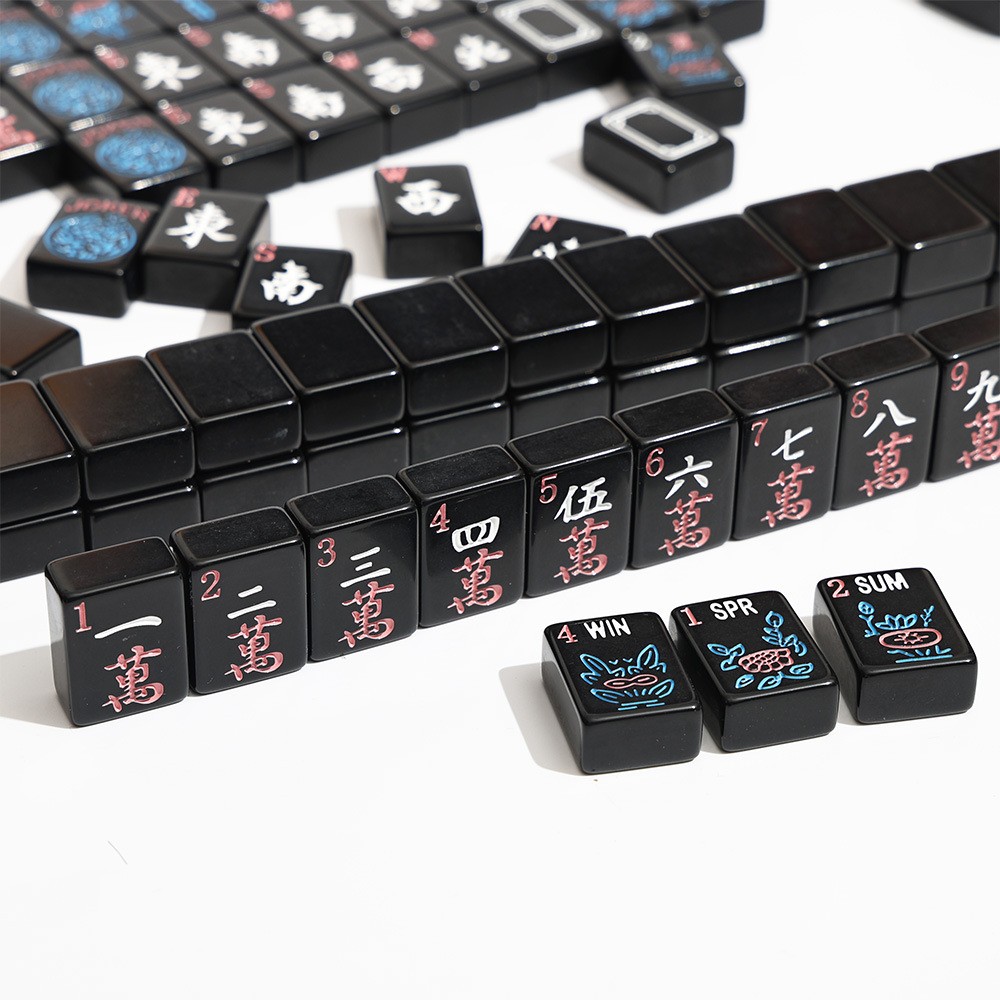 Pure black American Mahjong, 160 sheets