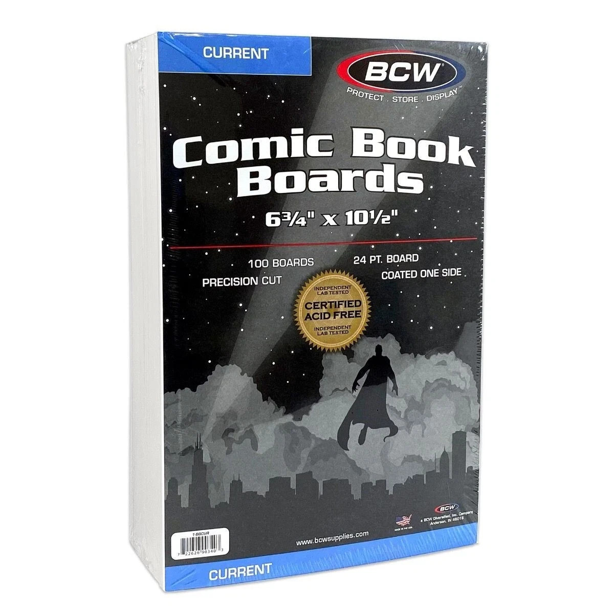 BCW 100-Pack Current Comic Backing Backer Boards 6 3/4 X 10 1/2 New