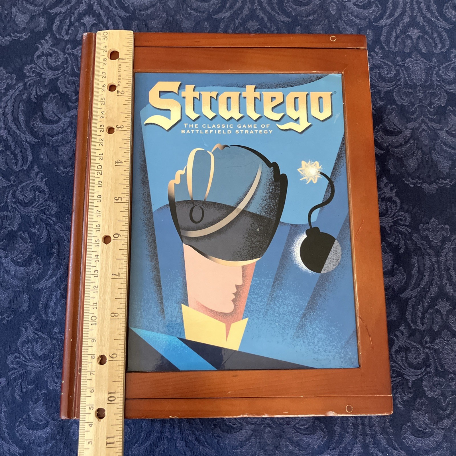 Stratego Vintage Game Collection Bookshelf Edition Wooden Box Case 2005