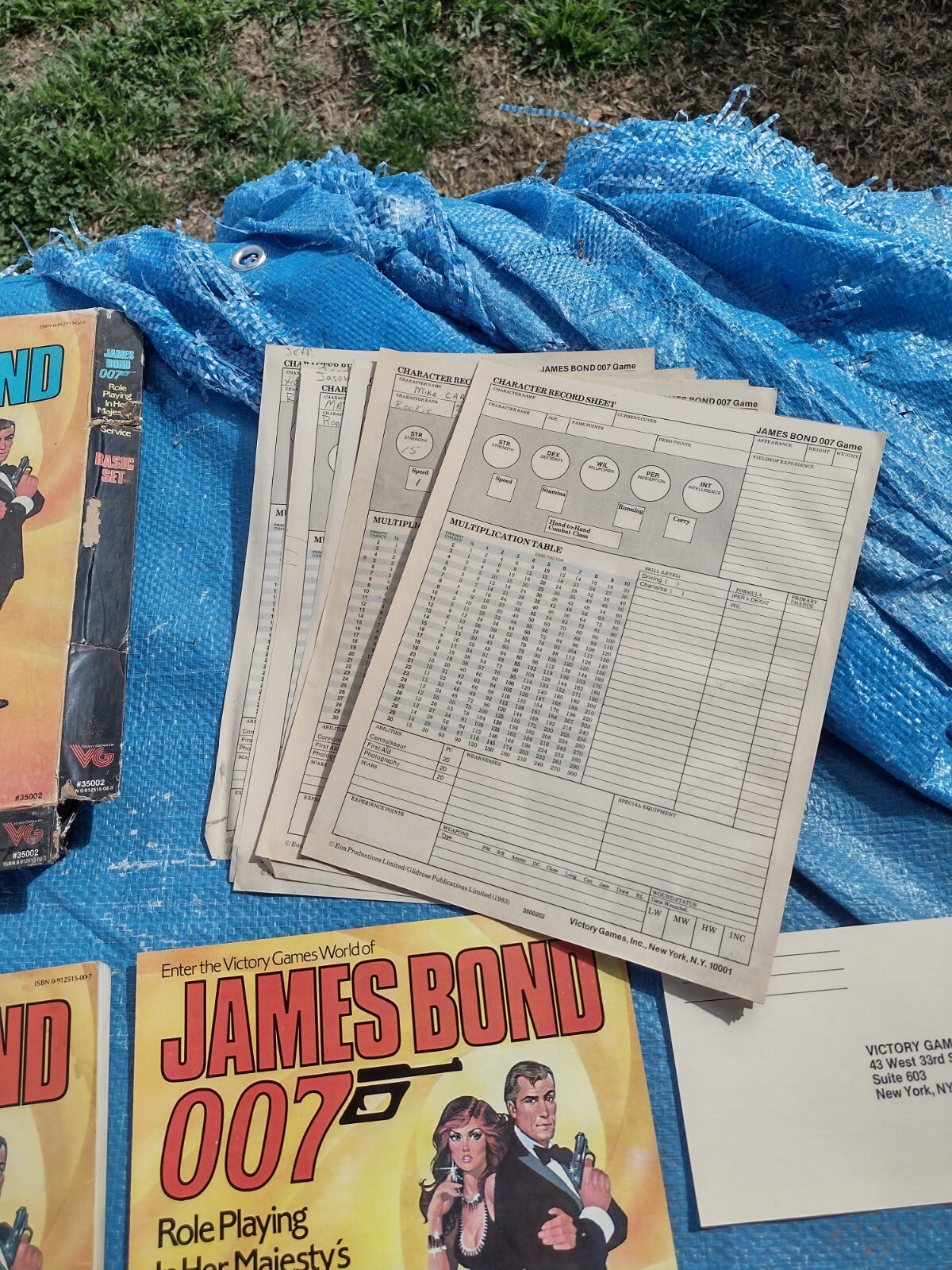 JAMES BOND 007 BASIC SET RPG GAME VICTORY GAMES INC. RARE HTF VINTAGE**