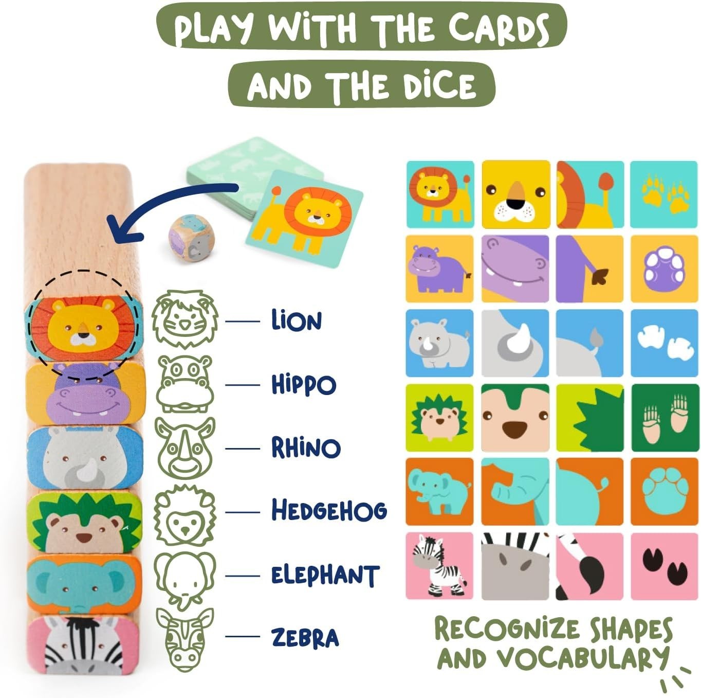Kids Safari Stacking Game, Develops Problem Solving and Coordination Skills