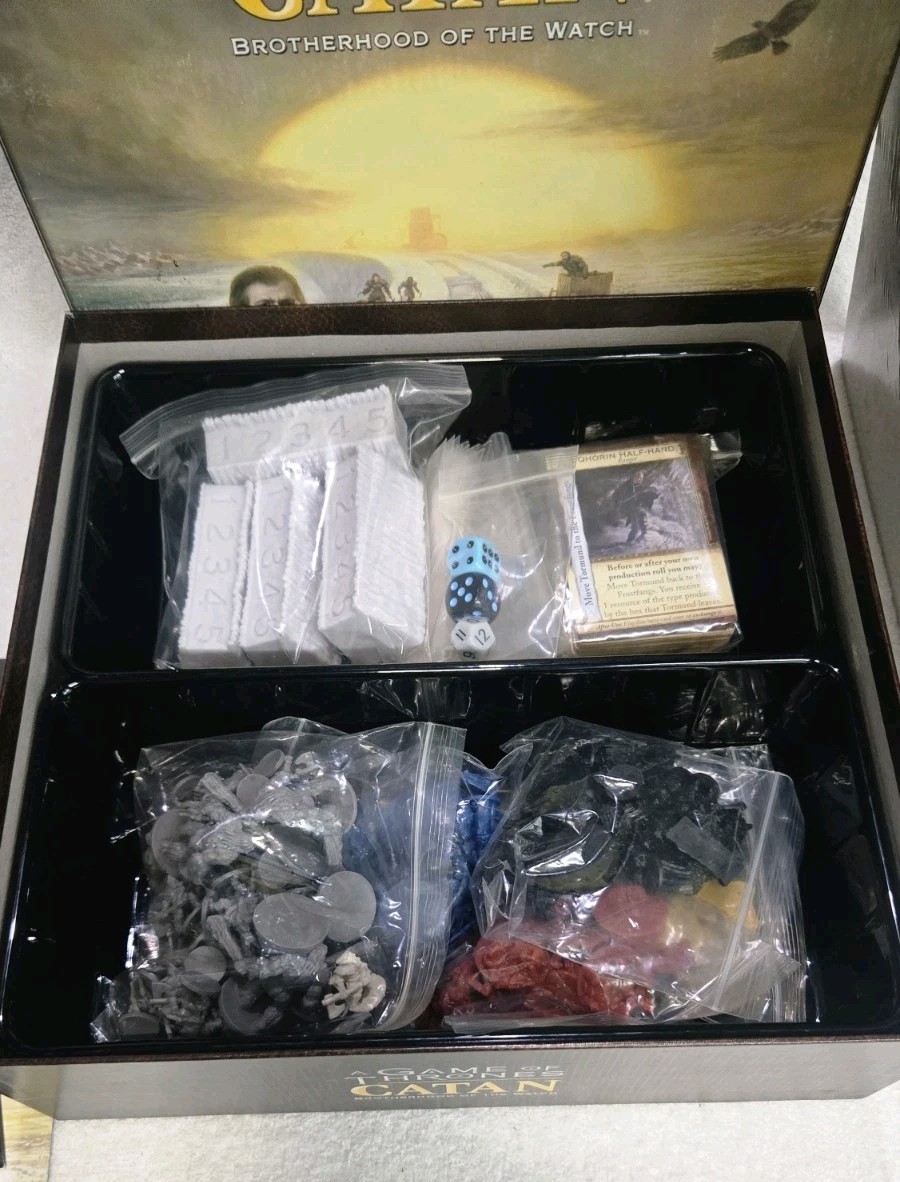 A Game of Thrones Catan: Brotherhood of the Watch Board Game Open Box Complete