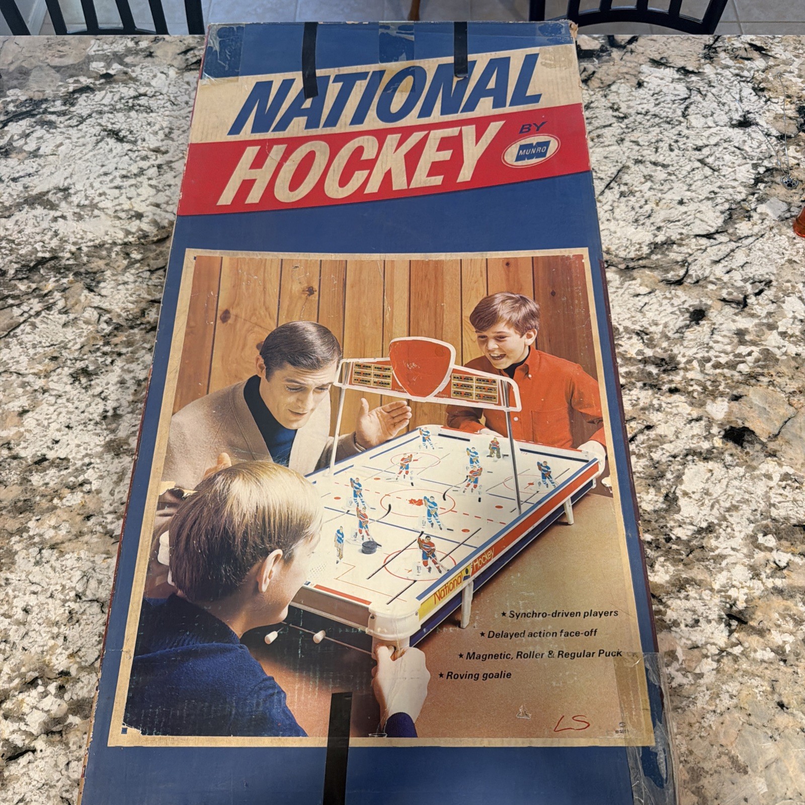VTG 1960’s Munro National Table Hockey game Model 996, Excellent 100% Complete