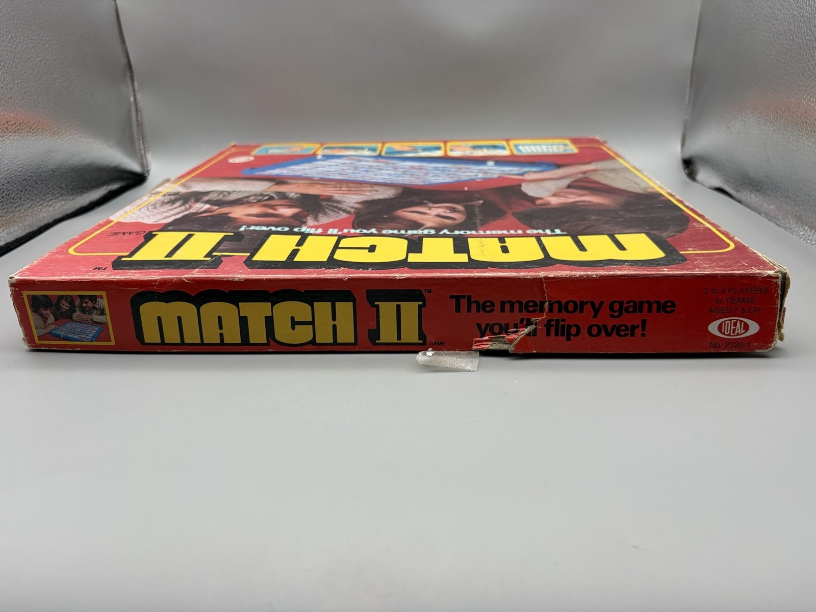 Vintage 1970s Match II Memory Board Game Ideal World Flags Maps Geography READ