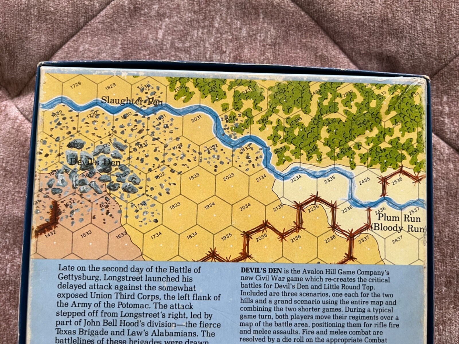 Devils Den American Civil War Game by The Avalon Hill Game Company 1985