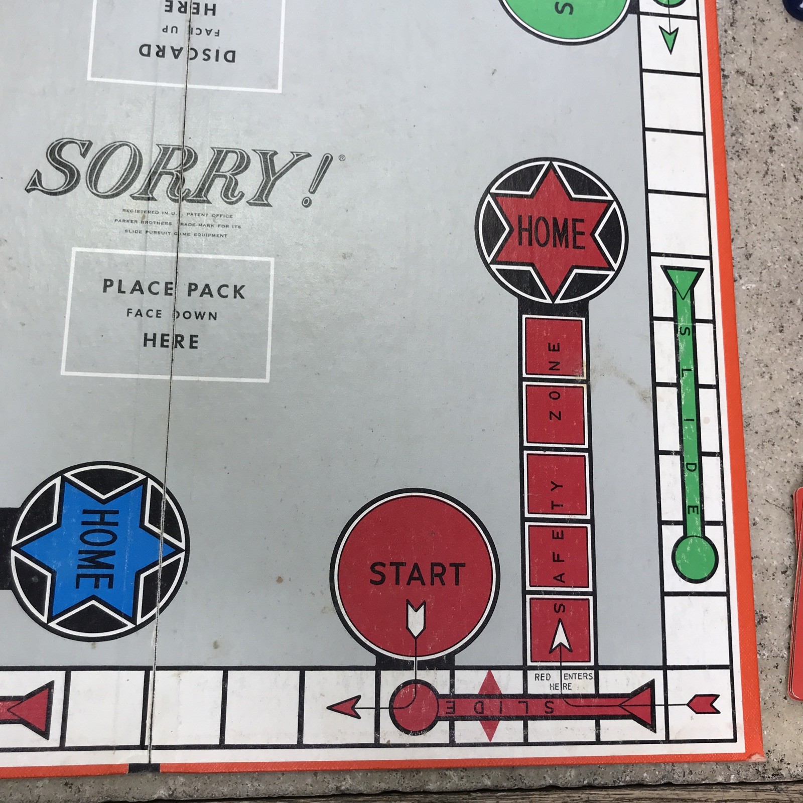 Vintage 1950s 60s SORRY Board Game Parker Brothers 100% Complete – Family Fun!