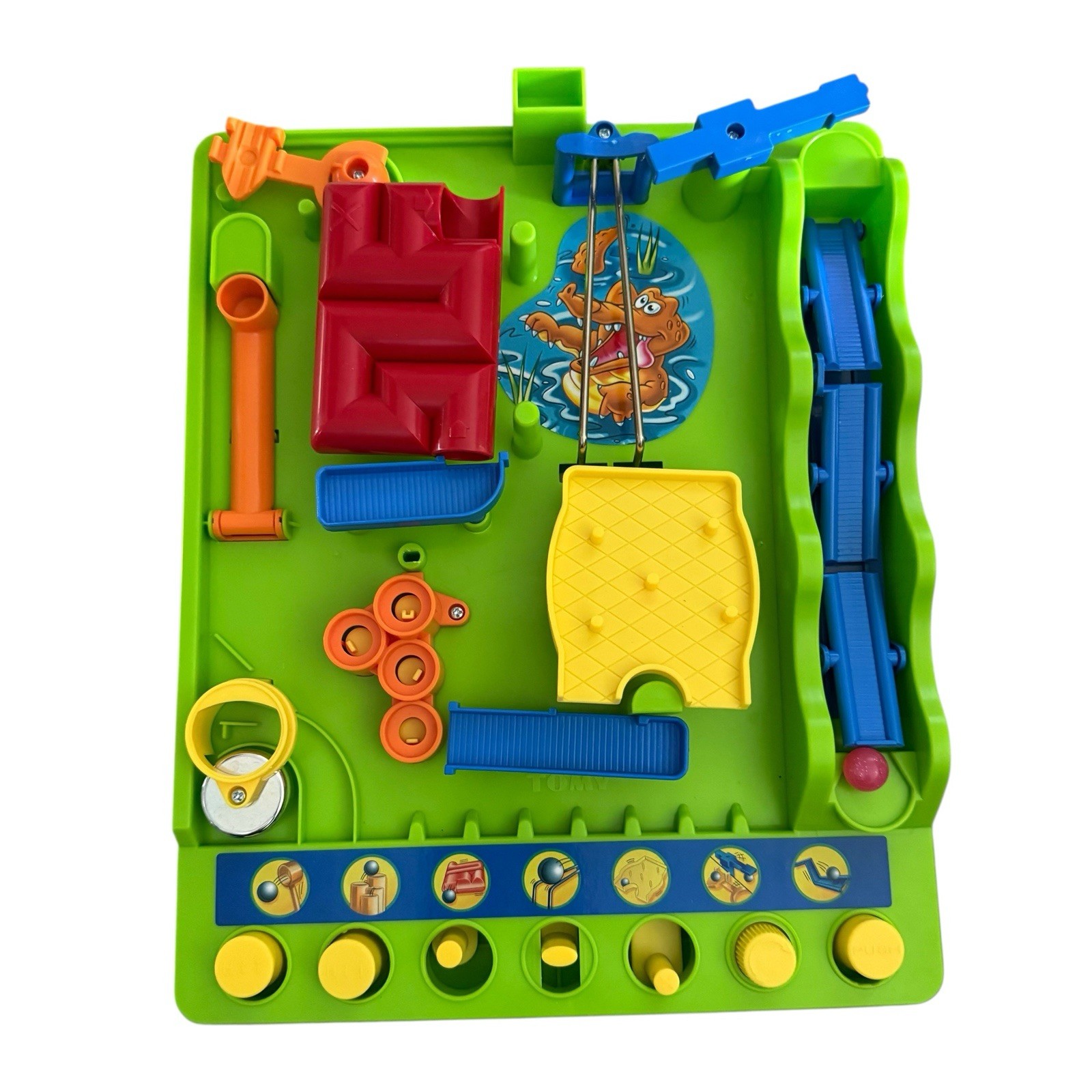 Tomy Screwball Scramble Obstacle Course Maze Board Game Incomplete