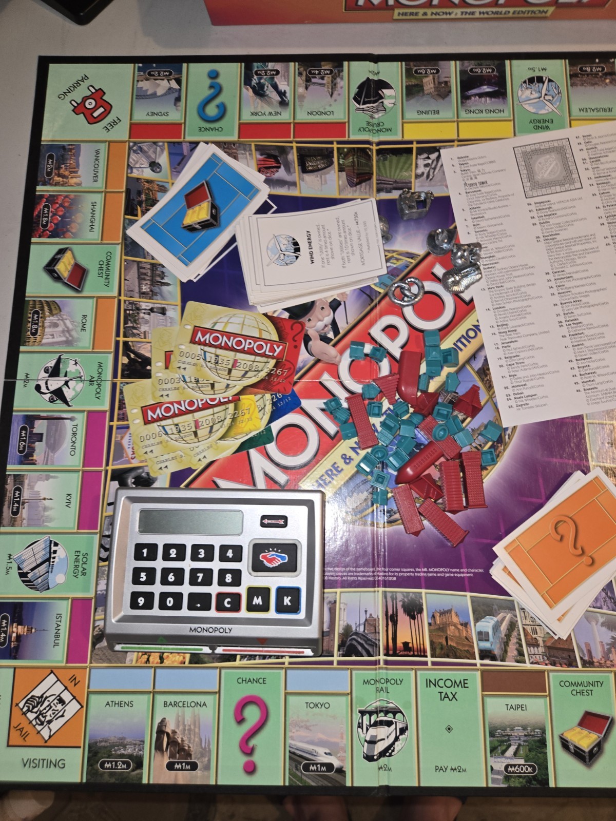 Monopoly Here & Now:The World Edition Board Game Electronic Banking Unit