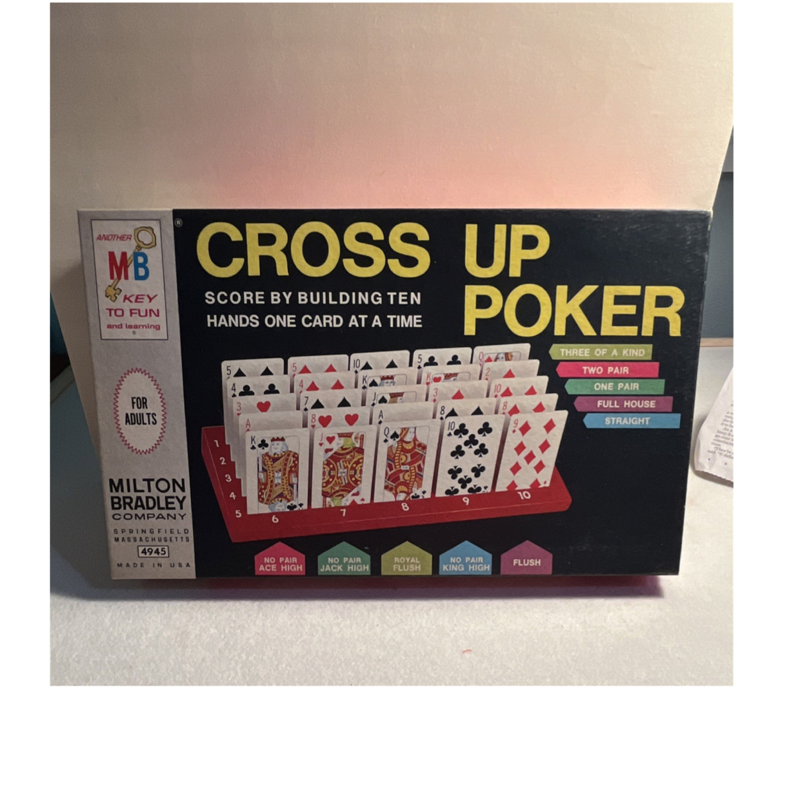 Milton Bradley Cross Up Poker Card Game 1969 MPN 4945 Ages 17+ 2 Players