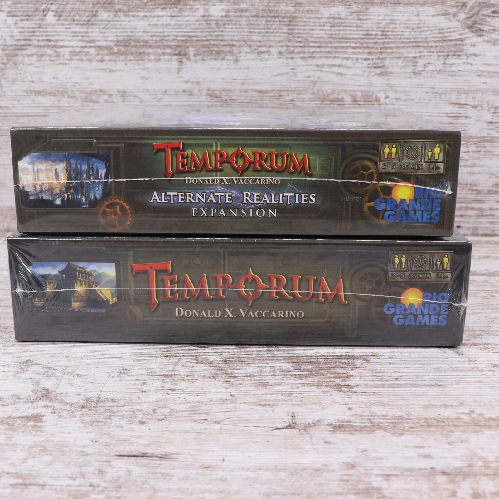 Temporum Board Game & Alternate Realities Expansion New Sealed Rio Grande Games