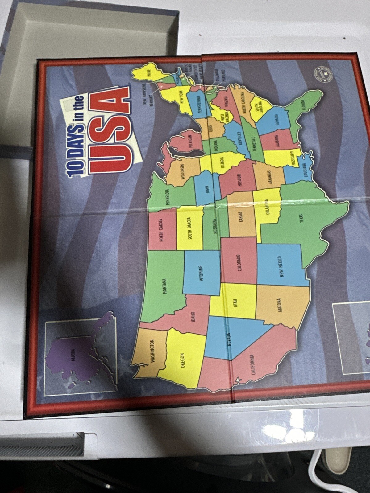 Vintage 10 Days In The USA “Out Of The Box” Board Game Complete