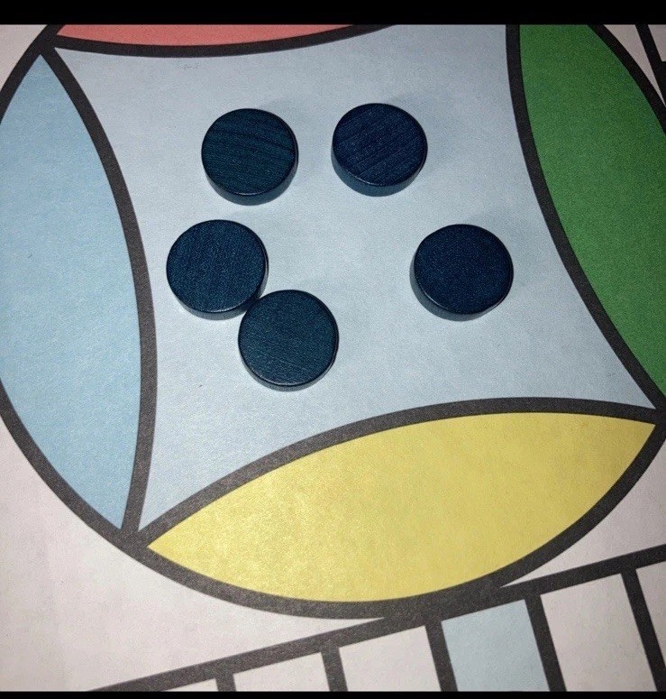 Vintage Milton Bradley Parcheesi Board Game 1989 Complete Extra Player Pieces