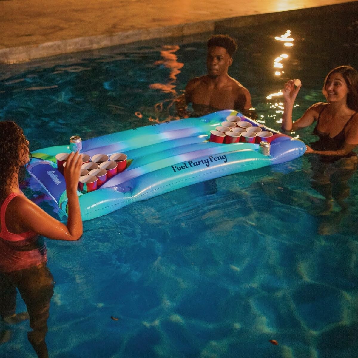 Inflatable Pool Party Pong Illuminated LED