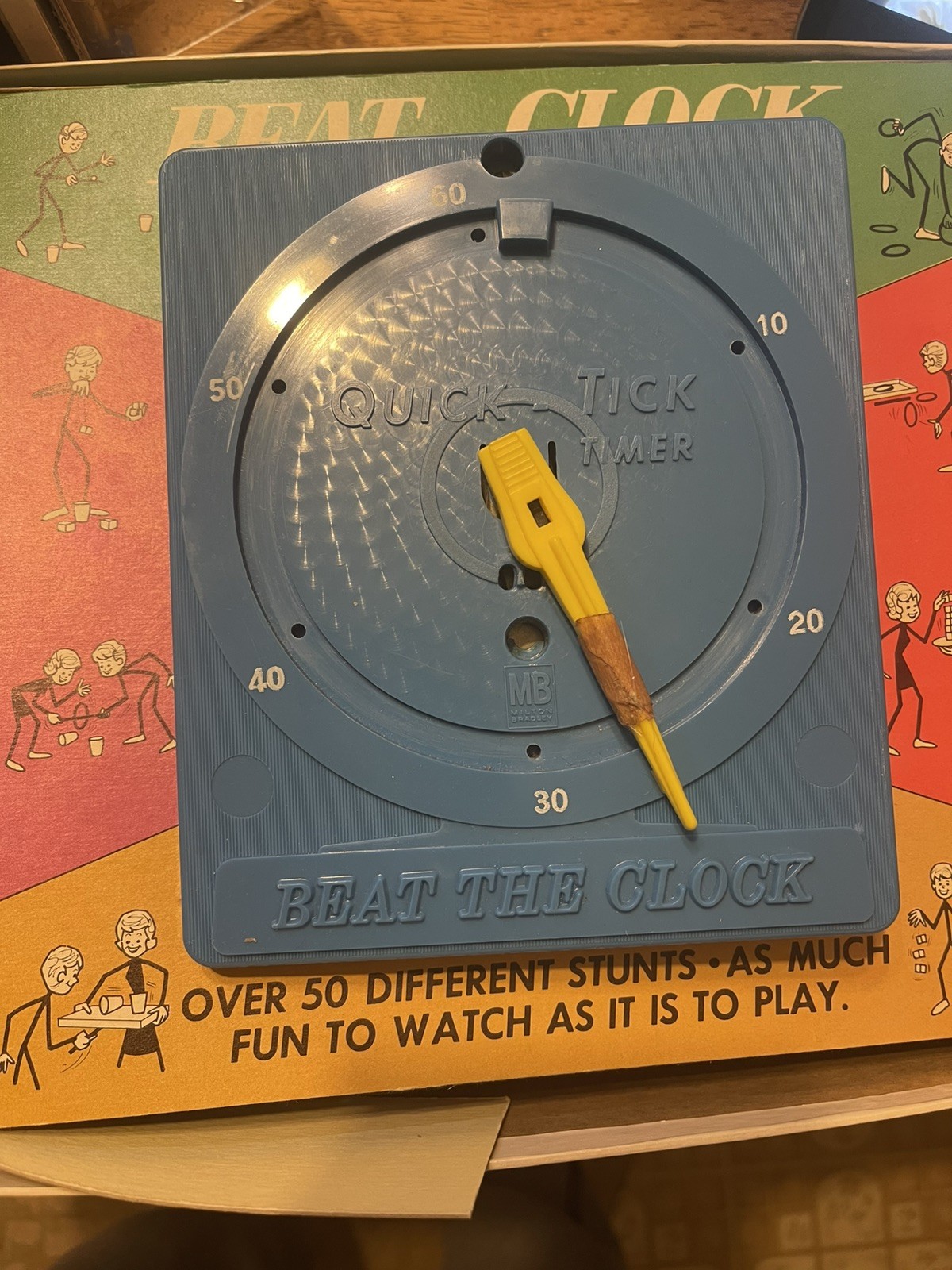 VTG 1969 Beat the Clock TV Game 1st Edition Family Fun Stunts Minute to Win It
