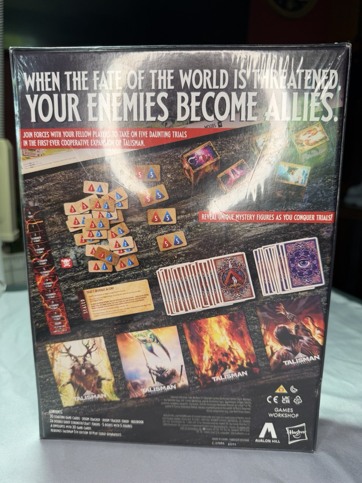 Talisman Alliances Fate Beckons Hasbro Board Game Co-op Expansion New Unopened