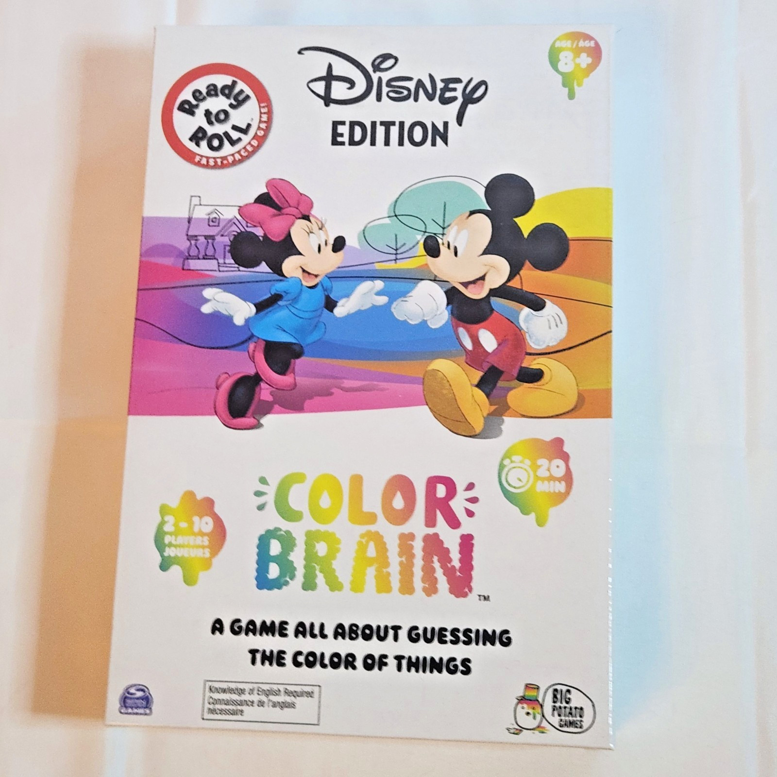 Disney Color Brain Game Ready to Roll Sealed 2-10 Players Ages 8+