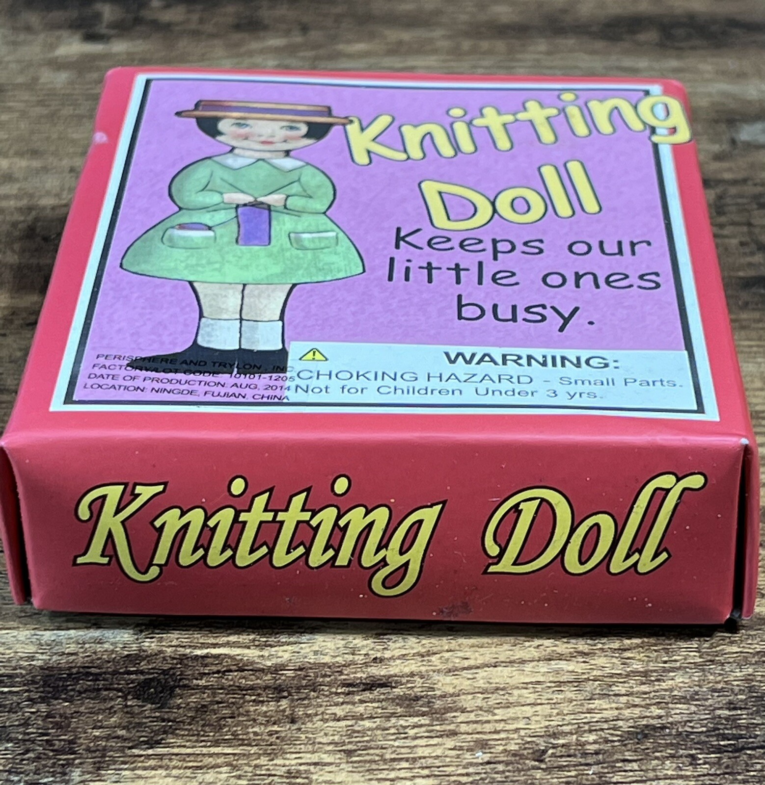 KNITTING DOLL-Keeps Our Little Ones Busy-With Wool And Wooden Needle-6+ Age.