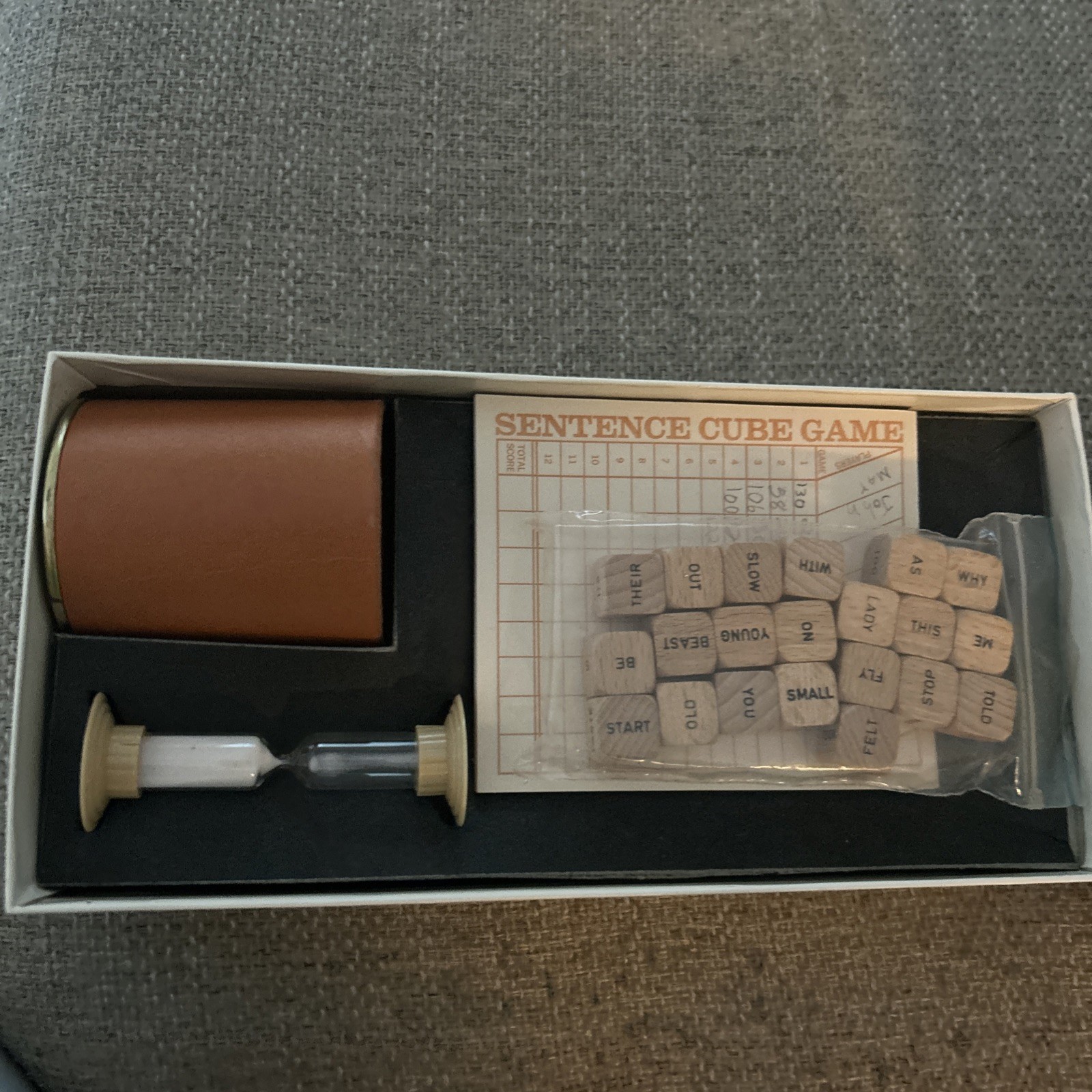 Vintage 1971 Scrabble Sentence Cube Game Complete Selchow & Righter Made in USA
