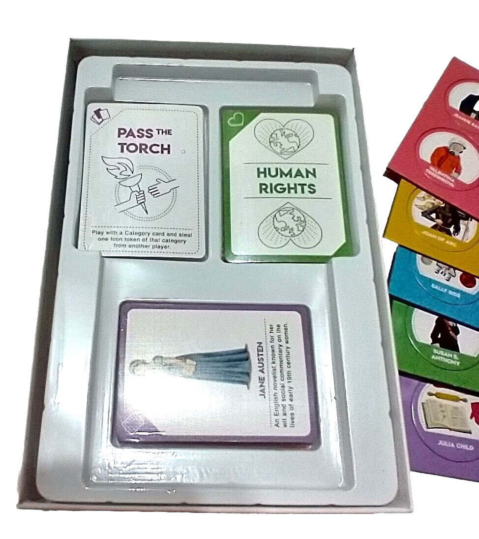 ICONS A Strategy Game about Women Who Play To Win, NEW, Ages 8+, 2-8 Players