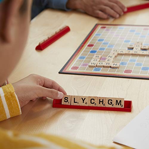 Classic Scrabble Game Multicolor Tabletop Word Gameplay for Family Fun