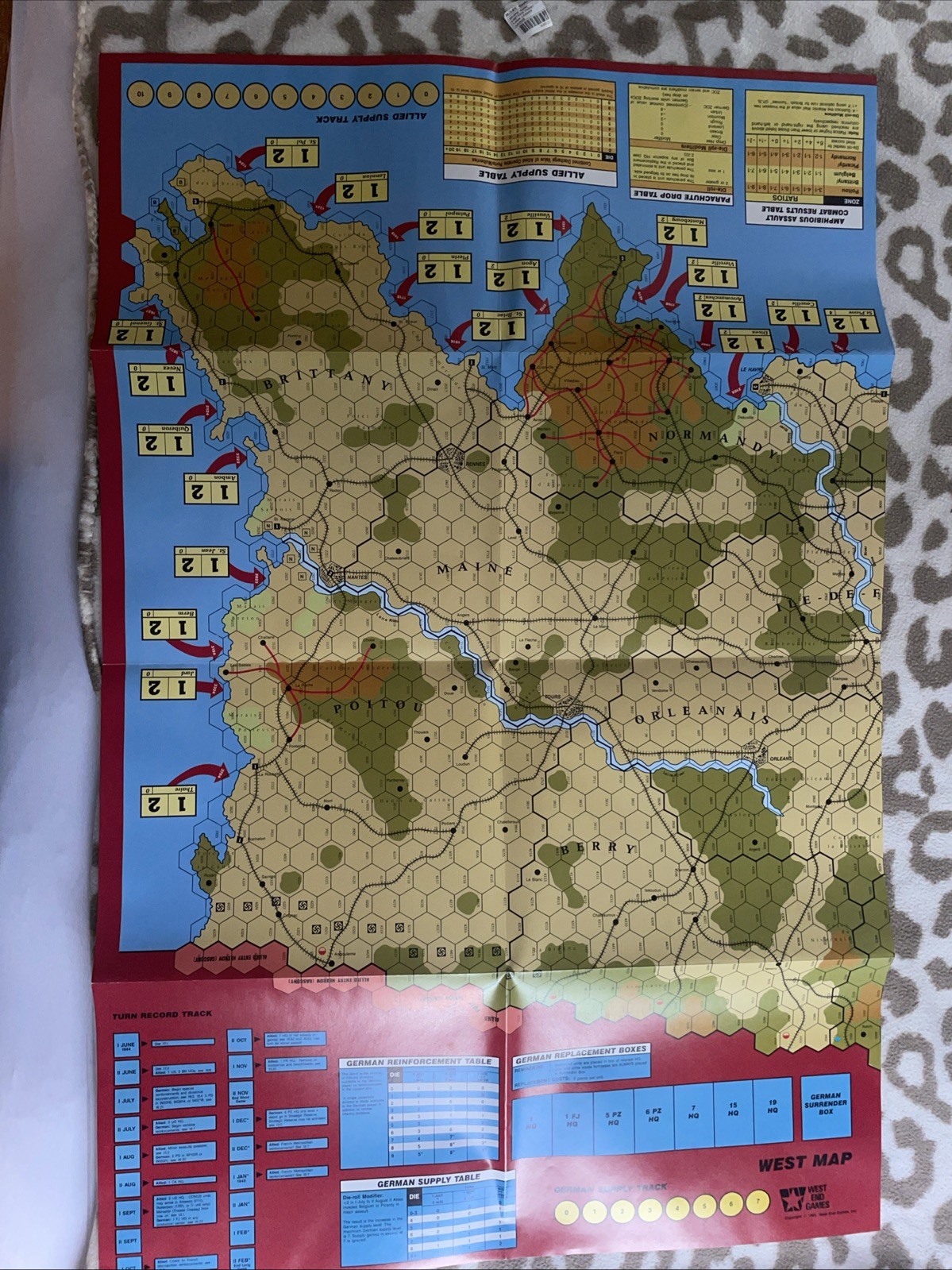 West End Games. 1986. Against The Reich. Invasion To The Rhine. VGC.