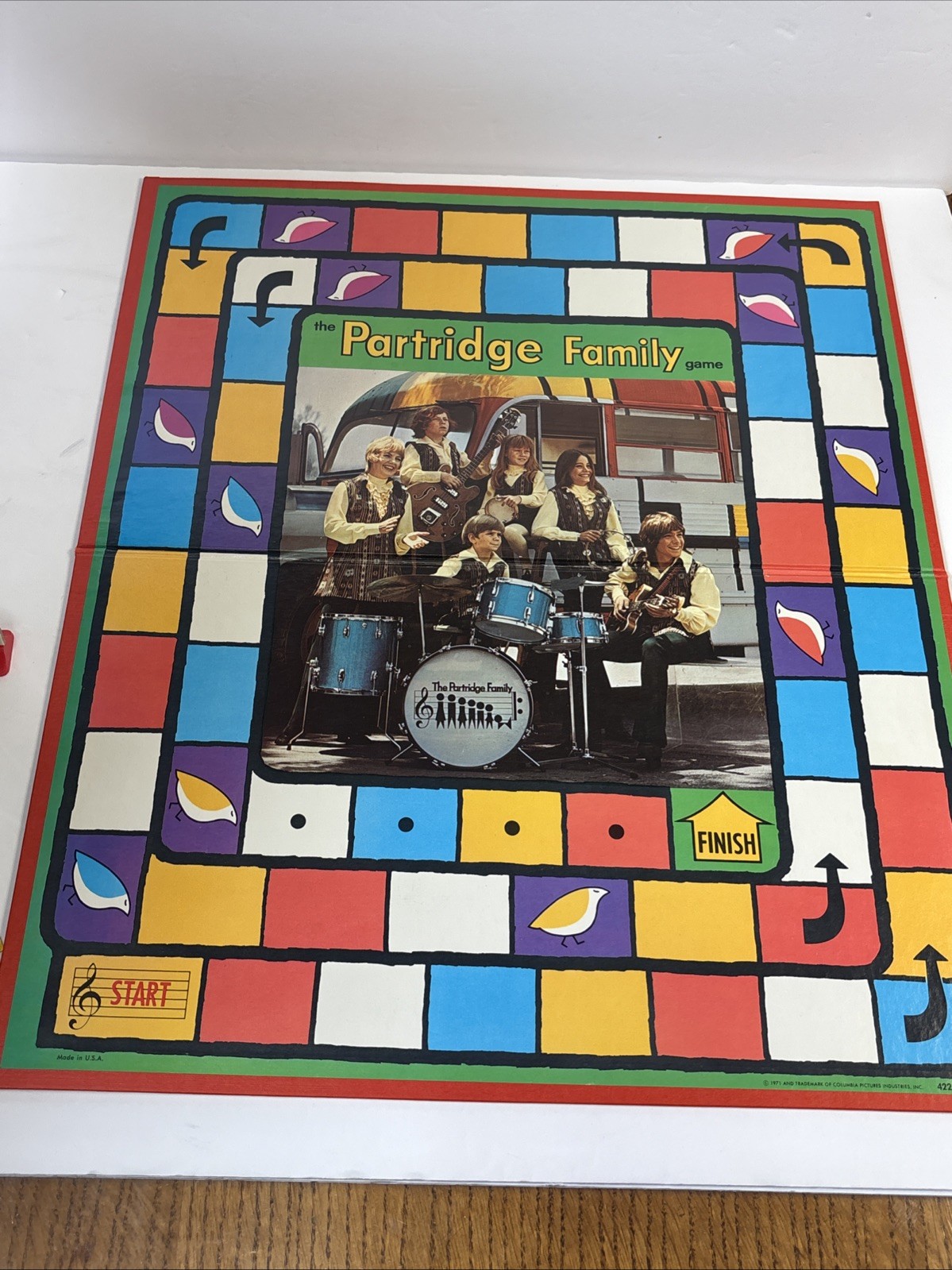 Vintage The Partridge Family Game Board Game 1971 Milton Bradley #4221