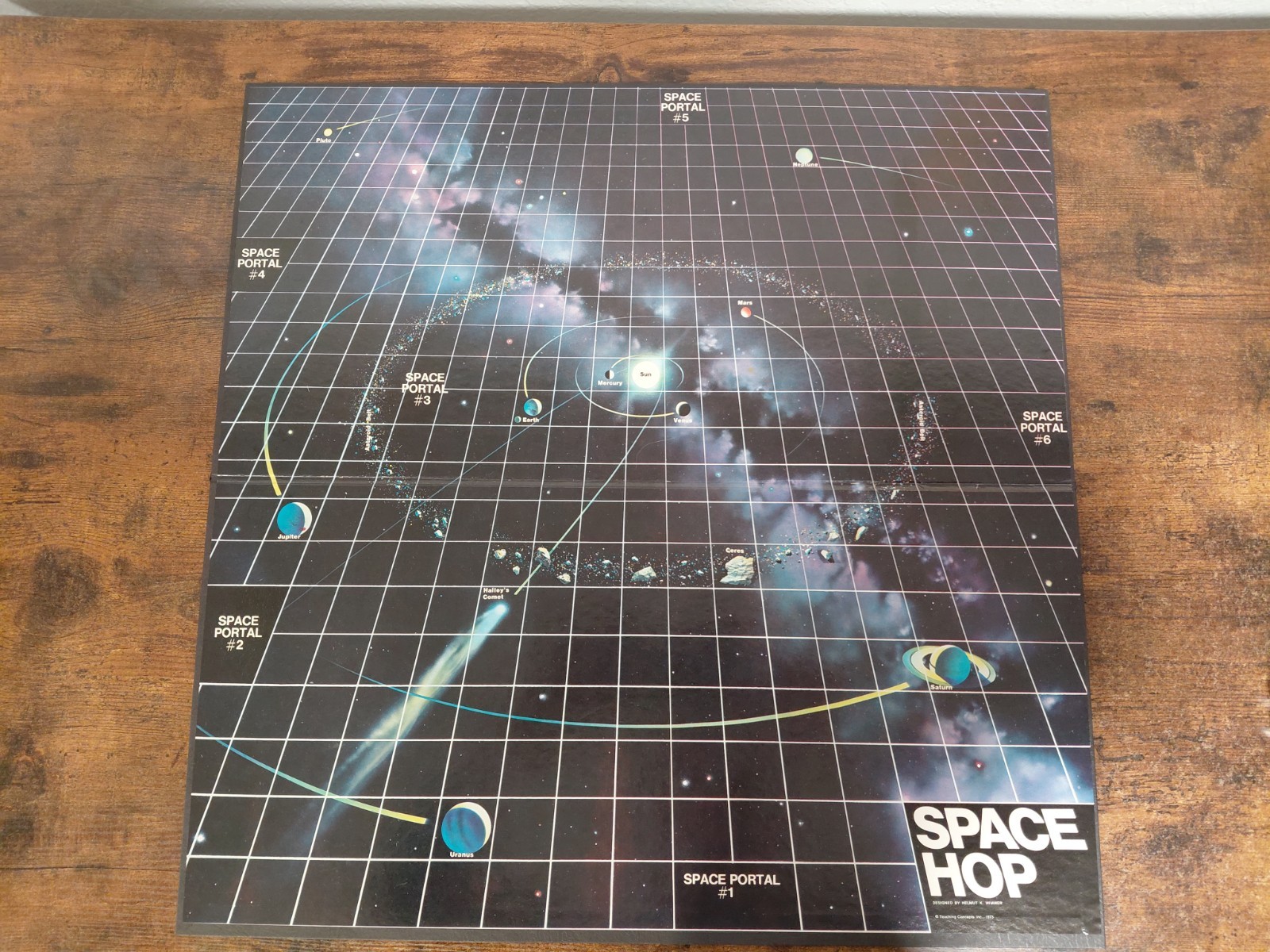 VINTAGE Teaching Concepts Inc. Space Hop Board Game 1973 2-4 Players Age 9-Adult