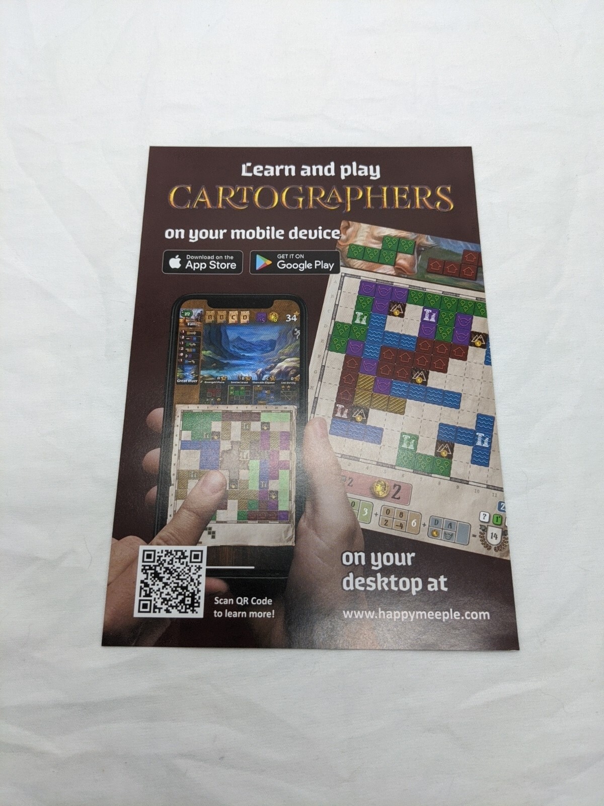 Thunder Works Games Learn And Play Cartographers Flyer Sheet 5″ X 7″