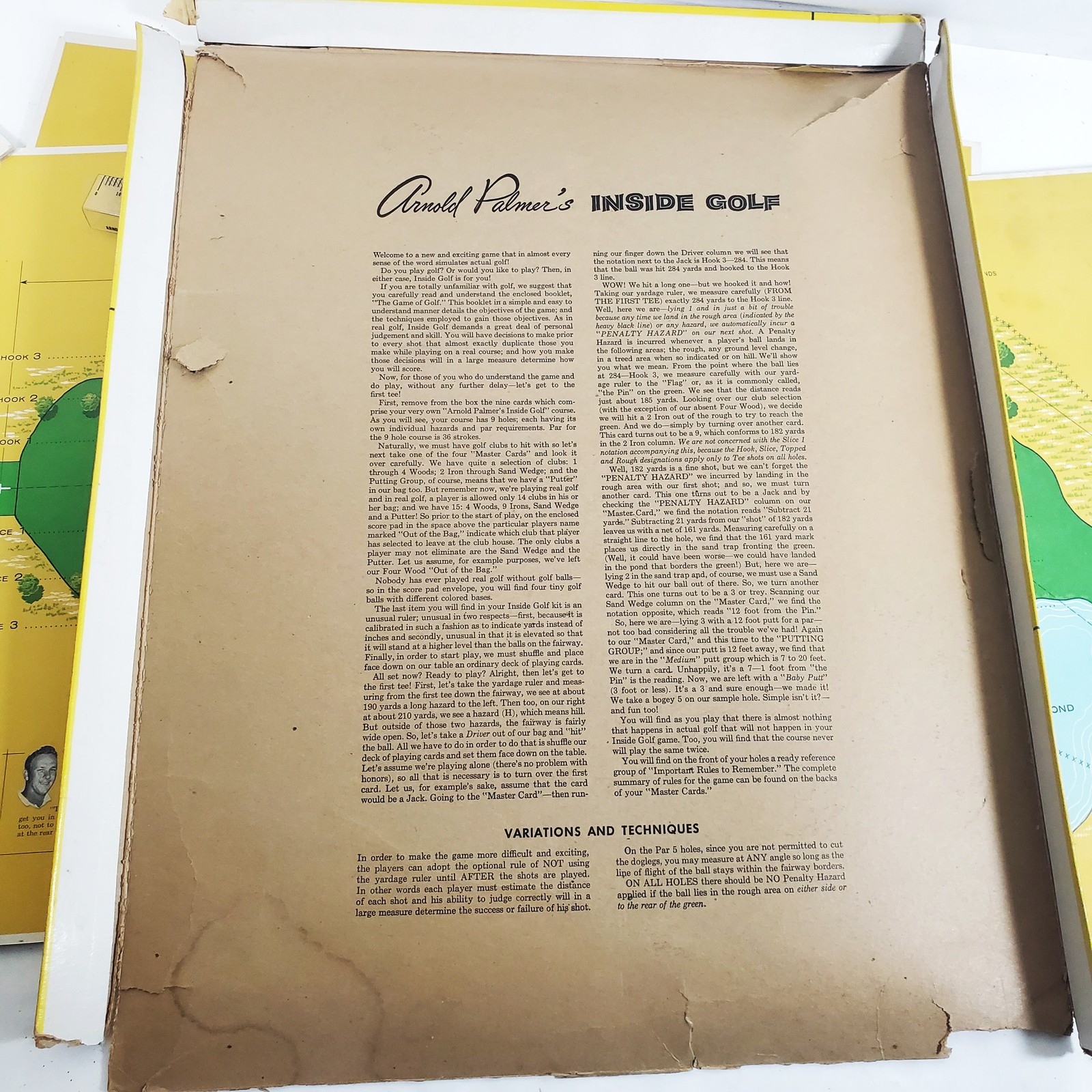 Vintage 1961 Arnold Palmer’s Inside Golf Board Game – Complete David Bremson Co.