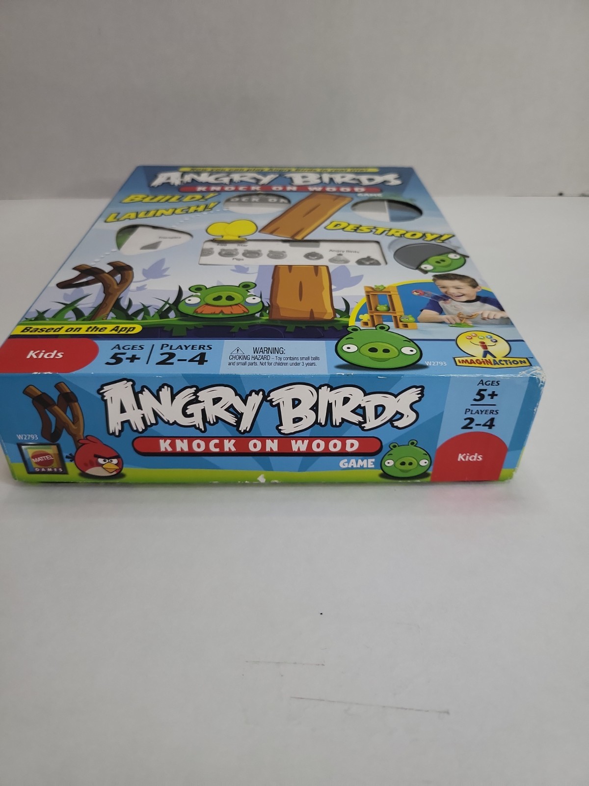 Angry Birds Knock On Wood Board Game Mattel 2010 – 100% Complete