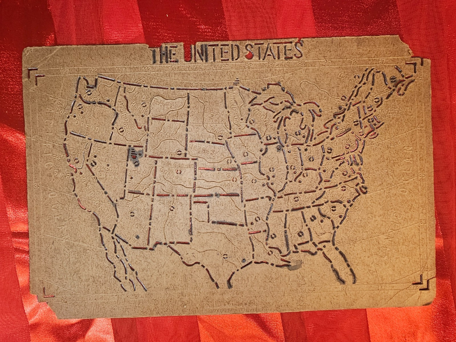 Lessons In Geography Made Easy Teaching Tracing Maps Milton Bradley,Early 1800s