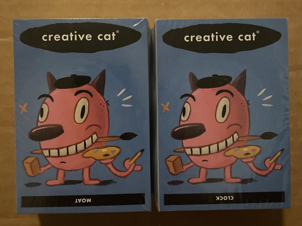 Cranium Booster Box 1 Creative Cat Blue Decks 200 Cards Replacement Deck